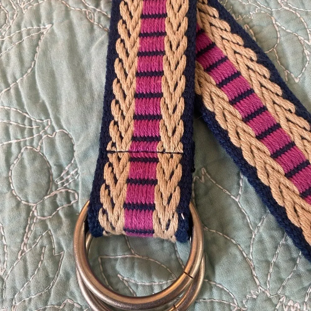 Relic Fossle woven multi colored belt retro M-L